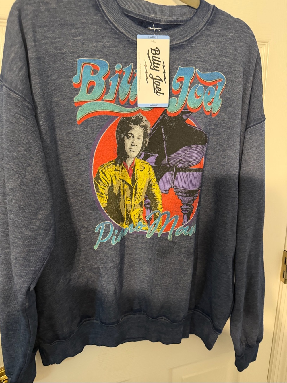 Billy Joel Piano Man Sweatshirt - Size Large